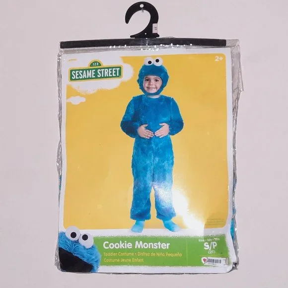Cookie Monster Costume 2T Blue Unisex-Girls/Boys Costume + Pajamas - Picture 1 of 7